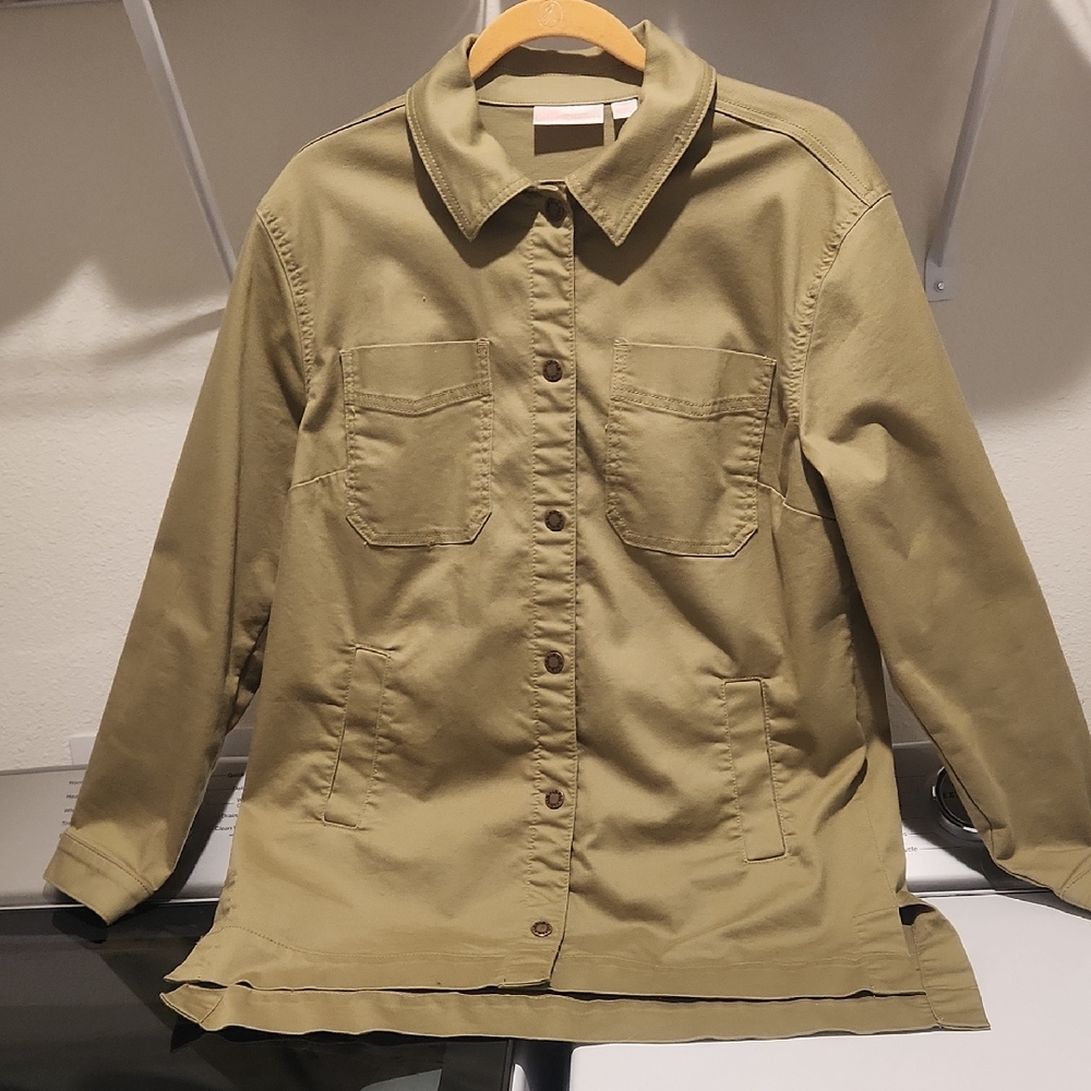 Belle by Kim Gravel Khaki Utility Jacket